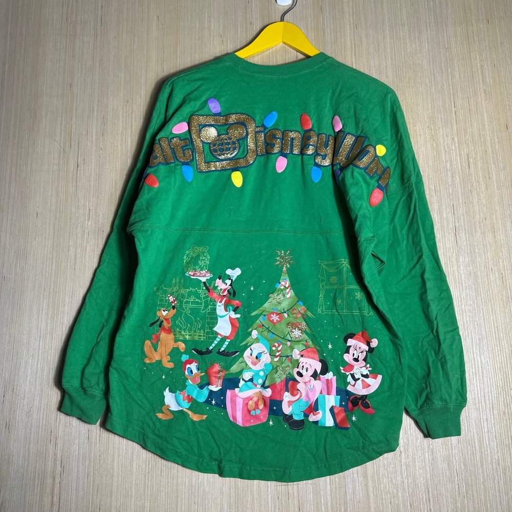 Walt Disney World Long Sleeve T-Shirt Mens Small Green Spirit Jersey Graphic - Picture 12 of 14